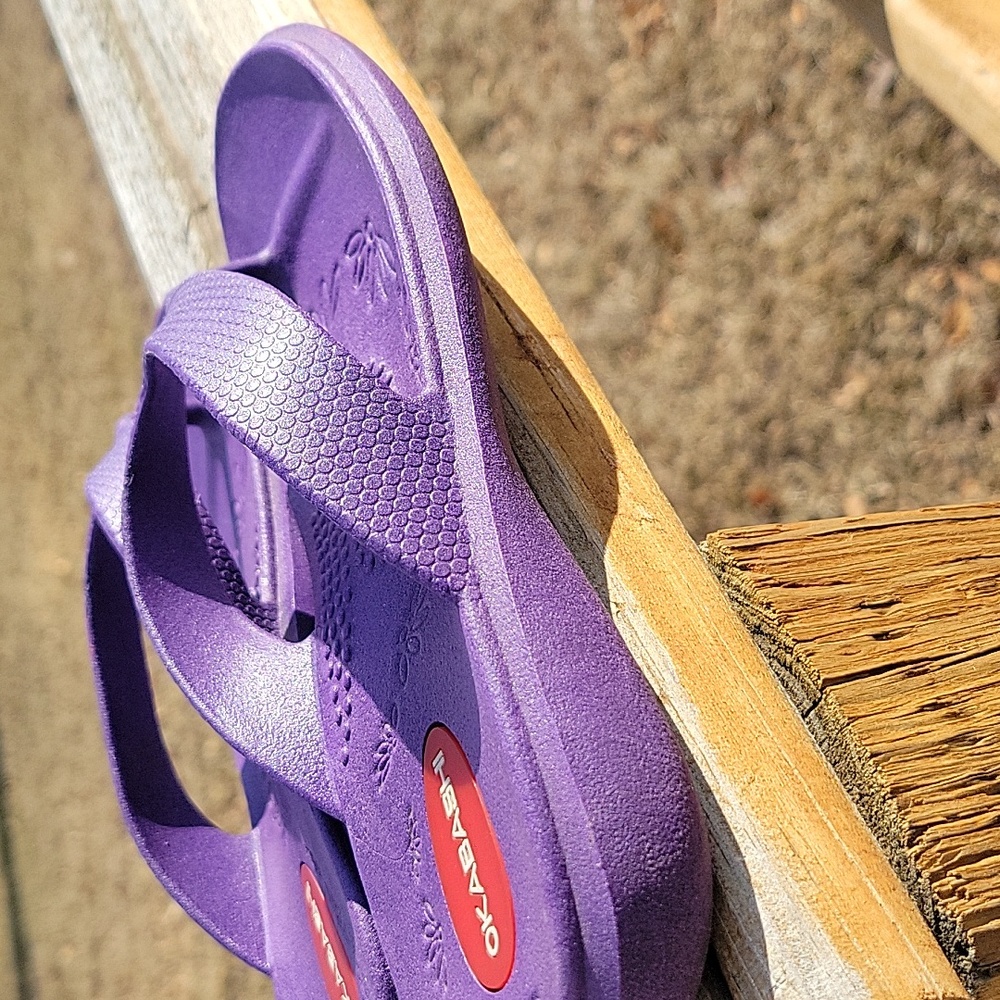 Women's Okabashi Flip Flops Beach Shoes Small (6). Made In USA. Almost Like New - Picture 6 of 7